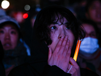 Nearly one million citizens gather in front of the National Assembly in Yeouido, Seoul, South Korea, on December 7, 2024, in support of impe...