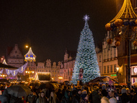 The Christmas Market takes place in Wroclaw, Poland, on December 6, 2024. (