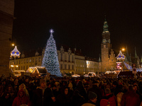 The Christmas Market takes place in Wroclaw, Poland, on December 6, 2024. (