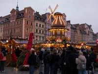 The Christmas Market takes place in Wroclaw, Poland, on December 6, 2024. (