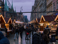 The Christmas Market takes place in Wroclaw, Poland, on December 6, 2024. (