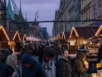 The Christmas Market takes place in Wroclaw, Poland, on December 6, 2024. (