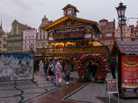 The Christmas Market takes place in Wroclaw, Poland, on December 6, 2024. (