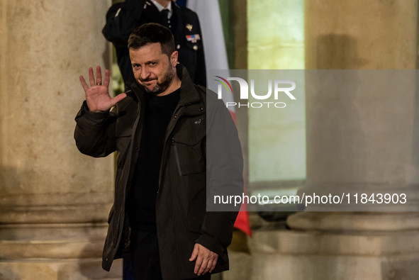 On the sidelines of the grand reopening ceremony of the Notre Dame Cathedral in Paris, France, on April 15, 2019, French President Emmanuel...