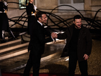 On the sidelines of the grand reopening ceremony of the Notre Dame Cathedral in Paris, France, on April 15, 2019, French President Emmanuel...