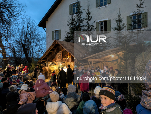 The Andechs Christmas Market in Andechs, Upper Bavaria, Bavaria, Starnberg District, Germany, on December 7, 2024, is traditionally held on...