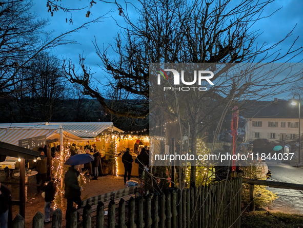 The Andechs Christmas Market in Andechs, Upper Bavaria, Bavaria, Starnberg District, Germany, on December 7, 2024, is traditionally held on...