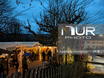 The Andechs Christmas Market in Andechs, Upper Bavaria, Bavaria, Starnberg District, Germany, on December 7, 2024, is traditionally held on...