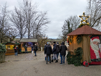 The Andechs Christmas Market in Andechs, Upper Bavaria, Bavaria, Starnberg District, Germany, on December 7, 2024, is traditionally held on...