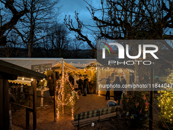 The Andechs Christmas Market in Andechs, Upper Bavaria, Bavaria, Starnberg District, Germany, on December 7, 2024, is traditionally held on...