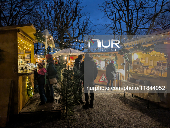 The Andechs Christmas Market in Andechs, Upper Bavaria, Bavaria, Starnberg District, Germany, on December 7, 2024, is traditionally held on...