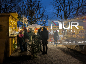 The Andechs Christmas Market in Andechs, Upper Bavaria, Bavaria, Starnberg District, Germany, on December 7, 2024, is traditionally held on...