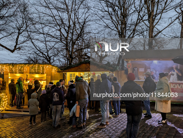 The Andechs Christmas Market in Andechs, Upper Bavaria, Bavaria, Starnberg District, Germany, on December 7, 2024, is traditionally held on...