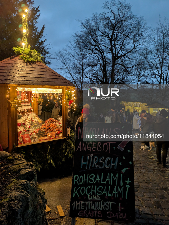 The Andechs Christmas Market in Andechs, Upper Bavaria, Bavaria, Starnberg District, Germany, on December 7, 2024, is traditionally held on...