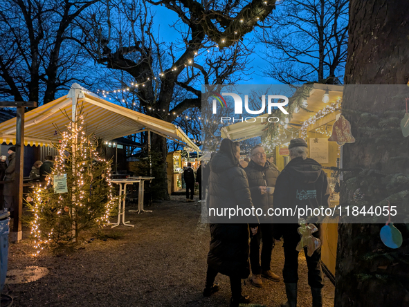 The Andechs Christmas Market in Andechs, Upper Bavaria, Bavaria, Starnberg District, Germany, on December 7, 2024, is traditionally held on...