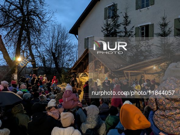 The Andechs Christmas Market in Andechs, Upper Bavaria, Bavaria, Starnberg District, Germany, on December 7, 2024, is traditionally held on...