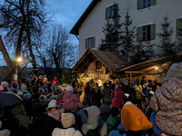 The Andechs Christmas Market in Andechs, Upper Bavaria, Bavaria, Starnberg District, Germany, on December 7, 2024, is traditionally held on...