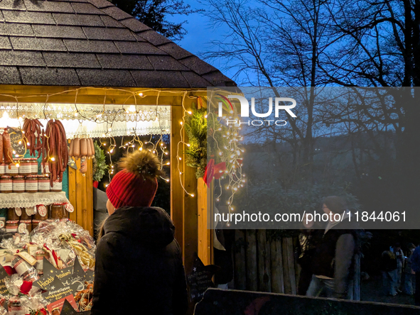 The Andechs Christmas Market in Andechs, Upper Bavaria, Bavaria, Starnberg District, Germany, on December 7, 2024, is traditionally held on...