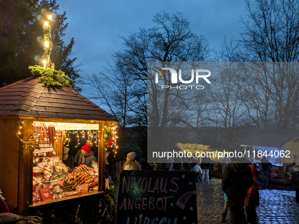 The Andechs Christmas Market in Andechs, Upper Bavaria, Bavaria, Starnberg District, Germany, on December 7, 2024, is traditionally held on...