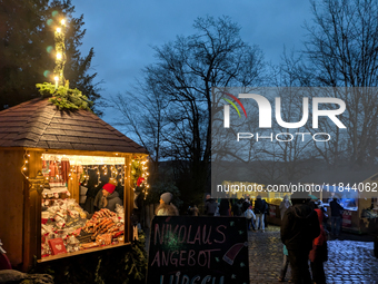 The Andechs Christmas Market in Andechs, Upper Bavaria, Bavaria, Starnberg District, Germany, on December 7, 2024, is traditionally held on...