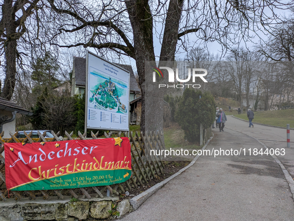 The Andechs Christmas Market in Andechs, Upper Bavaria, Bavaria, Starnberg District, Germany, on December 7, 2024, is traditionally held on...