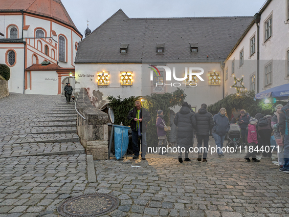 The Andechs Christmas Market in Andechs, Upper Bavaria, Bavaria, Starnberg District, Germany, on December 7, 2024, is traditionally held on...