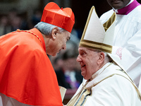 Pope Francis appoints Italian Cardinal Domenico Battaglia during an Ordinary Public Consistory for the creation of new cardinals at St. Pete...