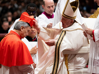 Pope Francis appoints Italian Cardinal Domenico Battaglia during an Ordinary Public Consistory for the creation of new cardinals at St. Pete...