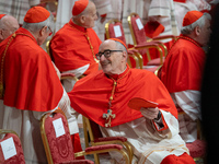 Cardinal Michael Czerny attends an Ordinary Public Consistory for the creation of new cardinals at St. Peter's Basilica in the Vatican on De...