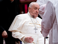 Pope Francis attends an Ordinary Public Consistory for the creation of new cardinals at St. Peter's Basilica in the Vatican on December 7, 2...