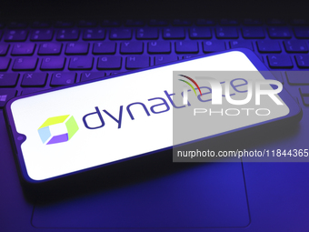 The Dynatrace, Inc. logo appears on the screen of a smartphone in Reno, United States, on December 7, 2024. (