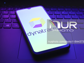 The Dynatrace, Inc. logo appears on the screen of a smartphone in Reno, United States, on December 7, 2024. (