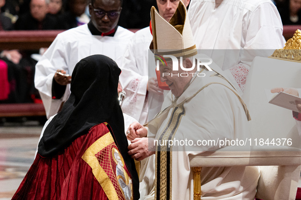 Newly-appointed Ukrainian Cardinal Mykola Bychok participates in an Ordinary Public Consistory for the creation of new cardinals at St. Pete...