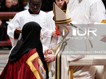 Newly-appointed Ukrainian Cardinal Mykola Bychok participates in an Ordinary Public Consistory for the creation of new cardinals at St. Pete...