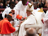 Pope Francis appoints Ivorian Cardinal Ignace Bessi Dogbo during an Ordinary Public Consistory for the creation of new cardinals at St. Pete...