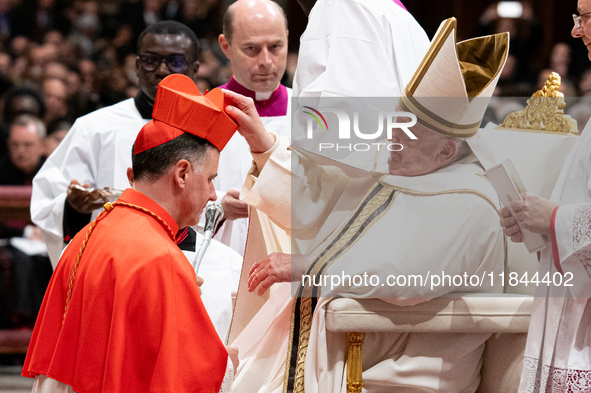 Pope Francis appoints Lithuanian Cardinal Rolandas Makrickas during an Ordinary Public Consistory for the creation of new cardinals at St. P...