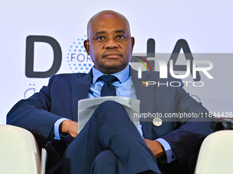 Luis Gilberto Murillo Urrutia, Foreign Minister of Colombia, takes part in a panel discussion during the Doha Forum 2024 at Sheraton Grand D...