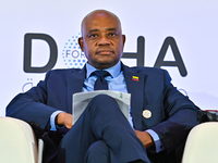 Luis Gilberto Murillo Urrutia, Foreign Minister of Colombia, takes part in a panel discussion during the Doha Forum 2024 at Sheraton Grand D...