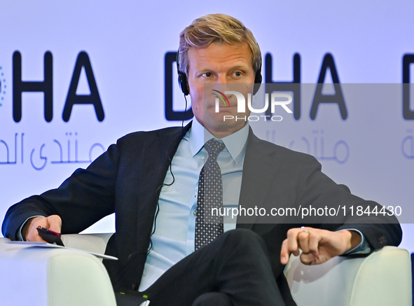 The Chief Operating Officer of the World Food Programme takes part in a panel discussion during the Doha Forum 2024 at the Sheraton Grand Do...