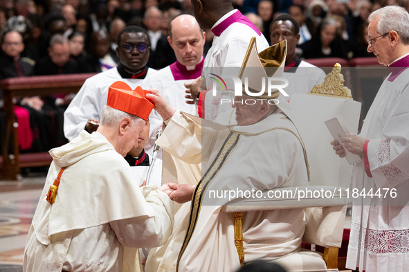 Pope Francis appoints British Cardinal Timothy Peter Joseph Radcliffe during an Ordinary Public Consistory for the creation of new cardinals...