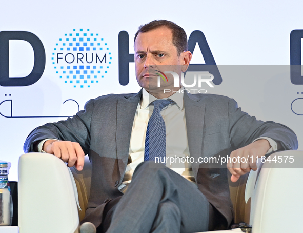 Thomas Perriello, Special Envoy to Sudan, US State Department, takes part in a panel discussion during the Doha Forum 2024 at Sheraton Grand...