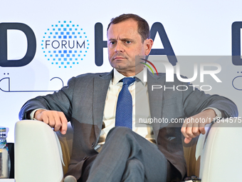 Thomas Perriello, Special Envoy to Sudan, US State Department, takes part in a panel discussion during the Doha Forum 2024 at Sheraton Grand...