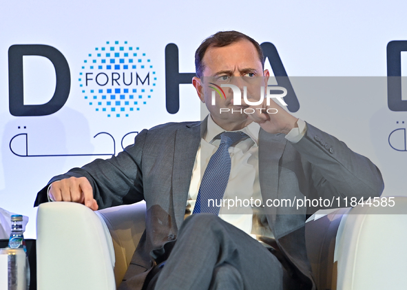 Thomas Perriello, Special Envoy to Sudan for the US State Department, participates in a panel discussion during the Doha Forum 2024 at Shera...