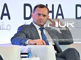 Thomas Perriello, Special Envoy to Sudan, US State Department, takes part in a panel discussion during the Doha Forum 2024 at Sheraton Grand...