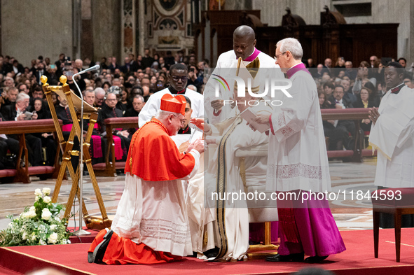 Pope Francis appoints Italian Cardinal Fabio Baggio during an Ordinary Public Consistory for the creation of new cardinals at St. Peter's Ba...