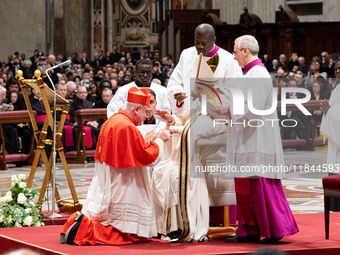 Pope Francis appoints Italian Cardinal Fabio Baggio during an Ordinary Public Consistory for the creation of new cardinals at St. Peter's Ba...