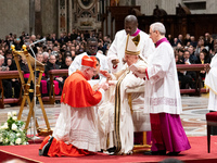 Pope Francis appoints Italian Cardinal Fabio Baggio during an Ordinary Public Consistory for the creation of new cardinals at St. Peter's Ba...