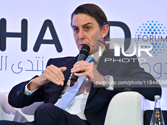 Amos Hochstein, Senior Advisor to the President for Energy and Investments at the White House, speaks during the Doha Forum 2024 at Sheraton...