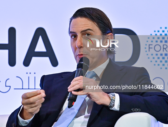 Amos Hochstein, Senior Advisor to the President for Energy and Investments at the White House, speaks during the Doha Forum 2024 at Sheraton...