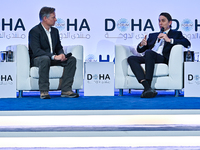 Amos Hochstein, Senior Advisor to the President for Energy and Investments at the White House, answers questions during the Doha Forum 2024...